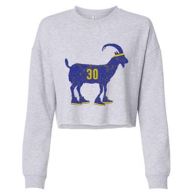 Cool Goat 30 Basketball Greatest Of All Time Cropped Pullover Crew