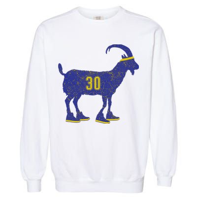 Cool Goat 30 Basketball Greatest Of All Time Garment-Dyed Sweatshirt