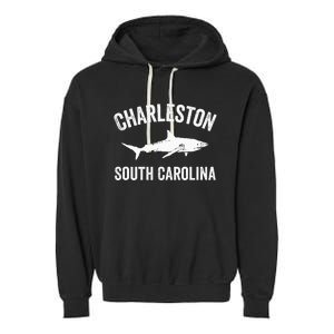 Charleston Shark Charleston South Carolina Gift Garment-Dyed Fleece Hoodie