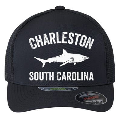 Charleston Shark Charleston South Carolina Gift Flexfit Unipanel Trucker Cap