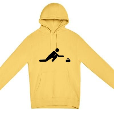 Curling Symbol Premium Pullover Hoodie