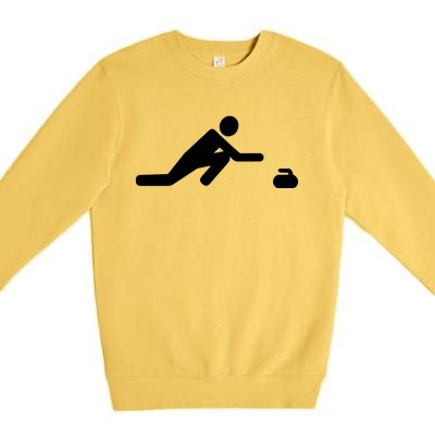 Curling Symbol Premium Crewneck Sweatshirt