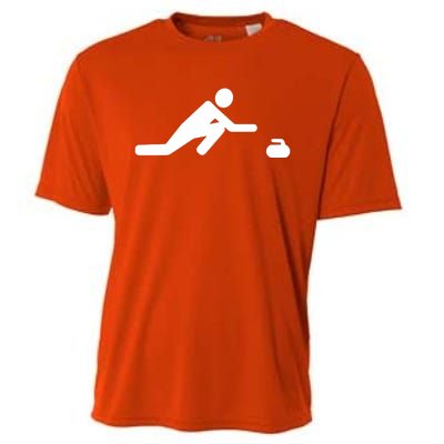 Curling Symbol Cooling Performance Crew T-Shirt