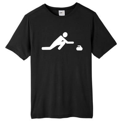 Curling Symbol Tall Fusion ChromaSoft Performance T-Shirt