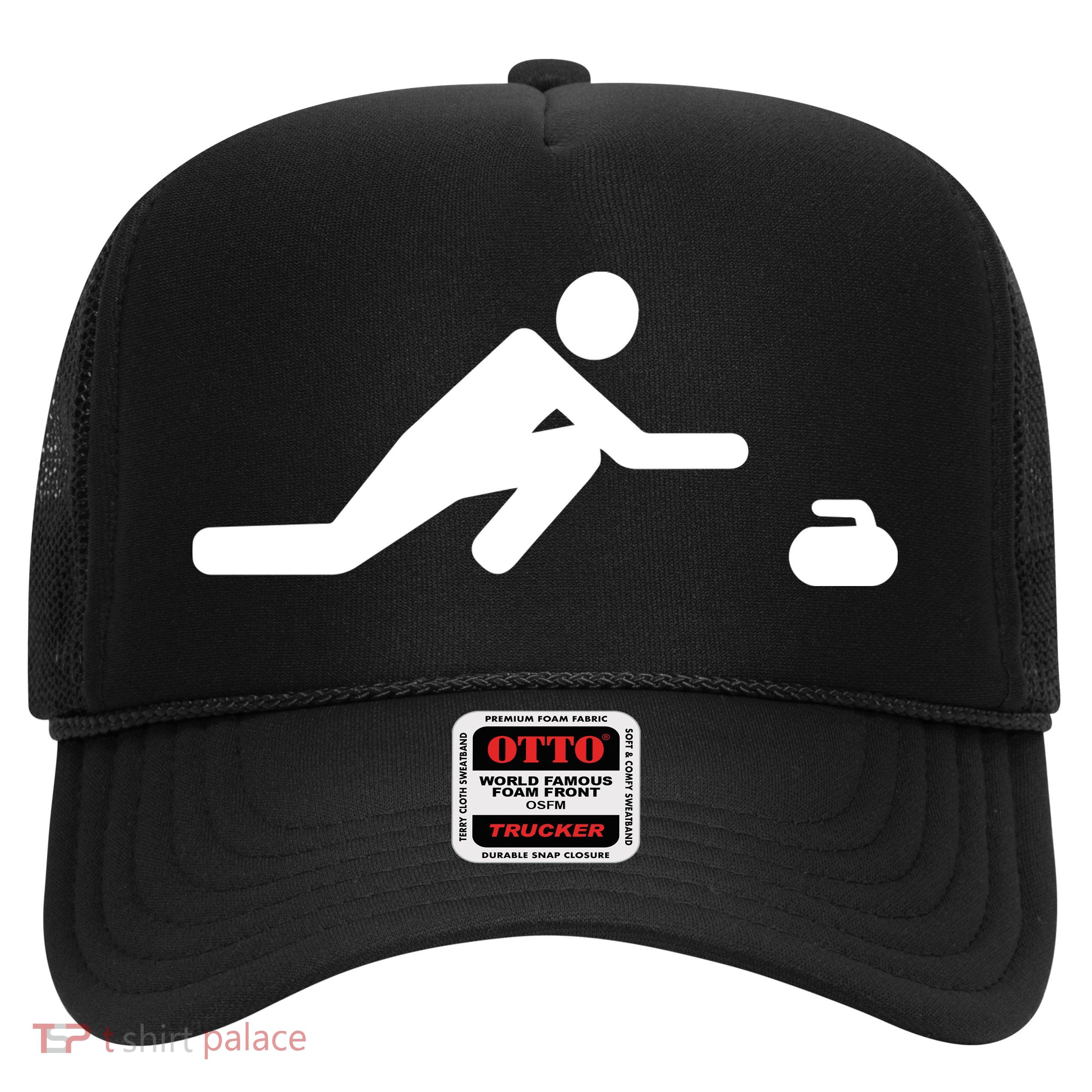 Curling Symbol Trucker Hat