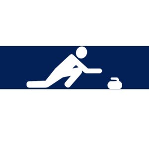 Curling Symbol Bumper Sticker