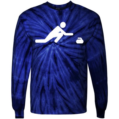 Curling Symbol Tie-Dye Long Sleeve Shirt