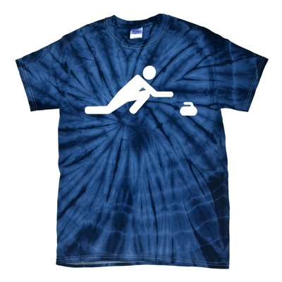 Curling Symbol Tie-Dye T-Shirt