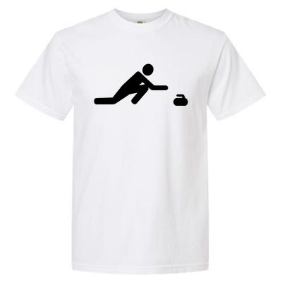 Curling Symbol Garment-Dyed Heavyweight T-Shirt