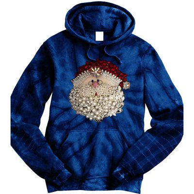 Christmas Santa Claus Jewel Art Tie Dye Hoodie