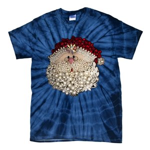 Christmas Santa Claus Jewel Art Tie-Dye T-Shirt