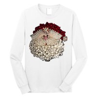 Christmas Santa Claus Jewel Art Long Sleeve Shirt