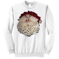 Christmas Santa Claus Jewel Art Sweatshirt