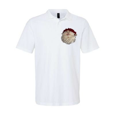 Christmas Santa Claus Jewel Art Softstyle Adult Sport Polo