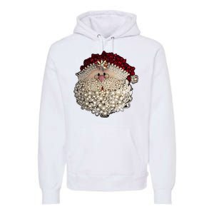 Christmas Santa Claus Jewel Art Premium Hoodie