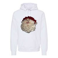 Christmas Santa Claus Jewel Art Premium Hoodie