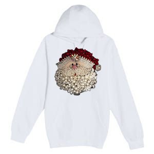 Christmas Santa Claus Jewel Art Premium Pullover Hoodie