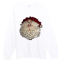 Christmas Santa Claus Jewel Art Premium Crewneck Sweatshirt