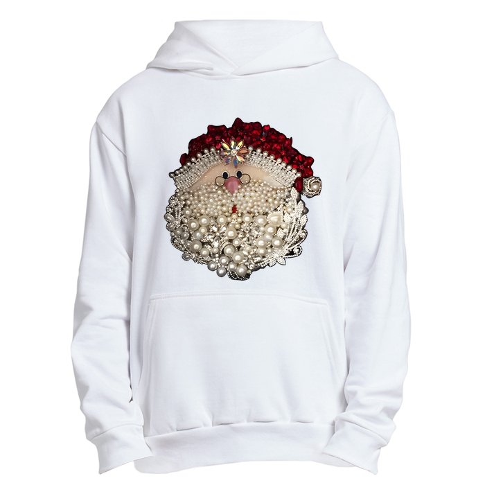 Christmas Santa Claus Jewel Art Urban Pullover Hoodie