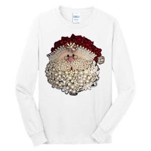 Christmas Santa Claus Jewel Art Tall Long Sleeve T-Shirt