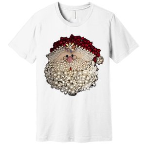 Christmas Santa Claus Jewel Art Premium T-Shirt