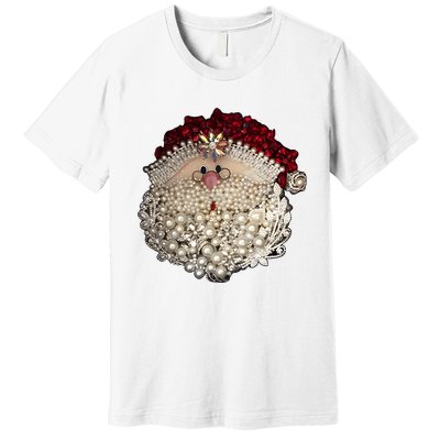 Christmas Santa Claus Jewel Art Premium T-Shirt