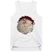 Christmas Santa Claus Jewel Art Tank Top