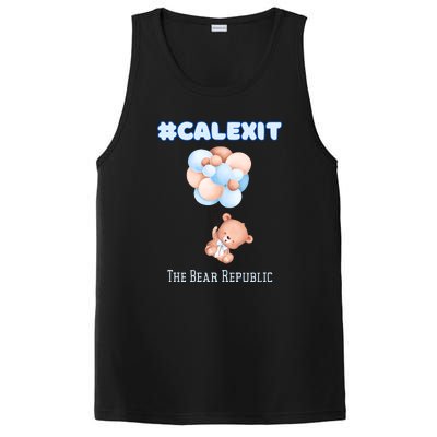 California Secession Calexit Bear Republic PosiCharge Competitor Tank