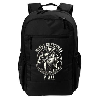 Cowboy Santa Claus Merry Christmas Y'all Western Country  Backpack
