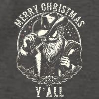 Cowboy Santa Claus Merry Christmas Y'all Western Country  Vector Backpack
