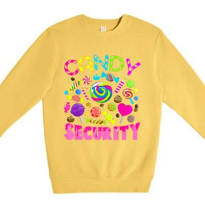 Candy Security Candyland Costume Teens Adult Premium Crewneck Sweatshirt