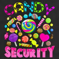 Candy Security Candyland Costume Teens Adult 7 Panel Mesh Trucker Snapback Hat