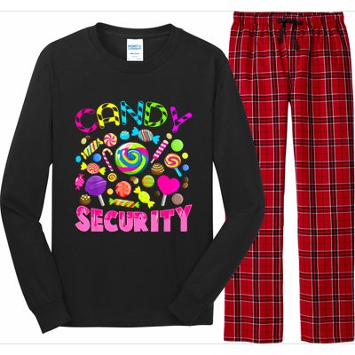 Candy Security Candyland Costume Teens Adult Long Sleeve Pajama Set