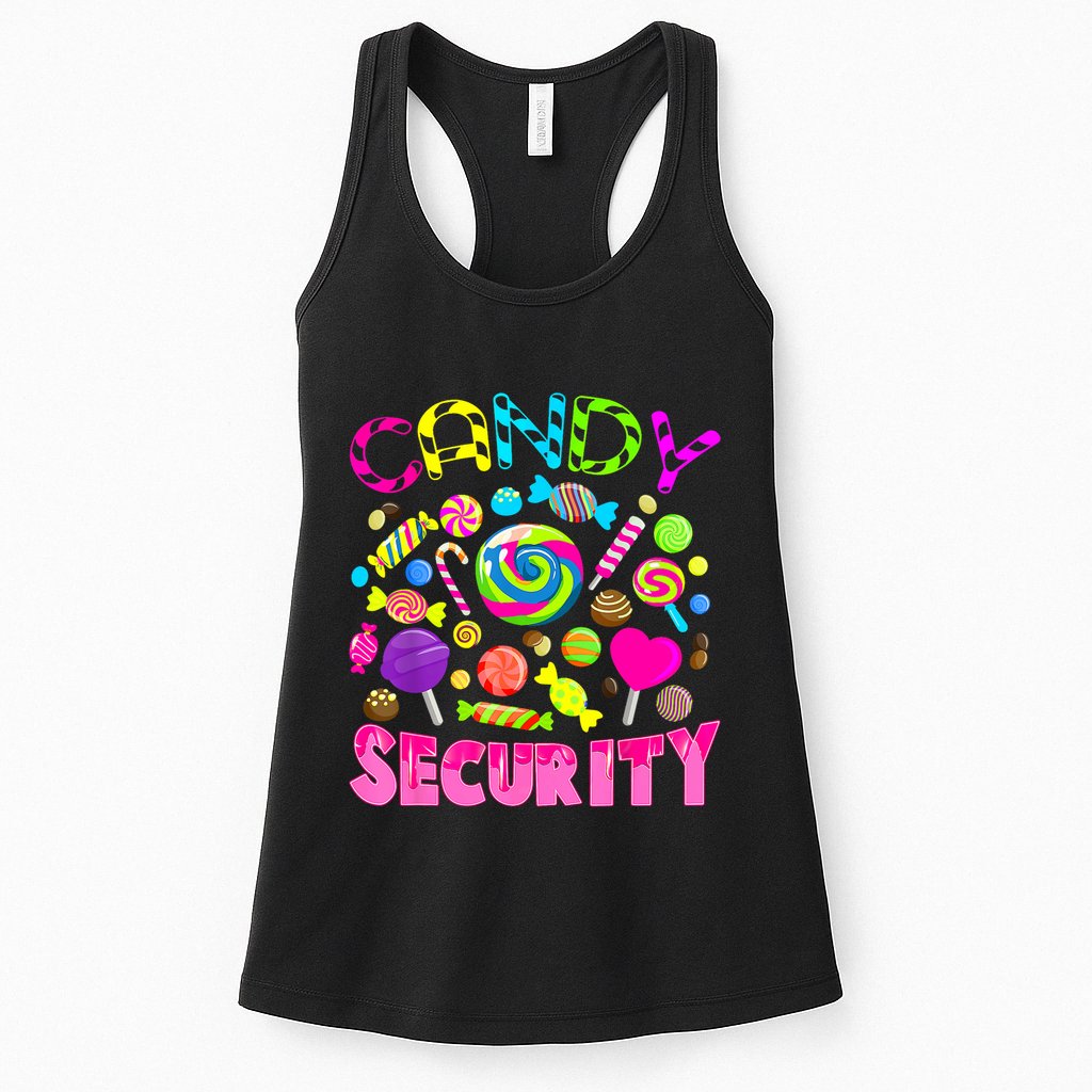 Candy Security Candyland Costume Teens Adult Womens Tank Top