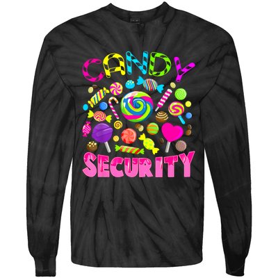 Candy Security Candyland Costume Teens Adult Tie-Dye Long Sleeve Shirt