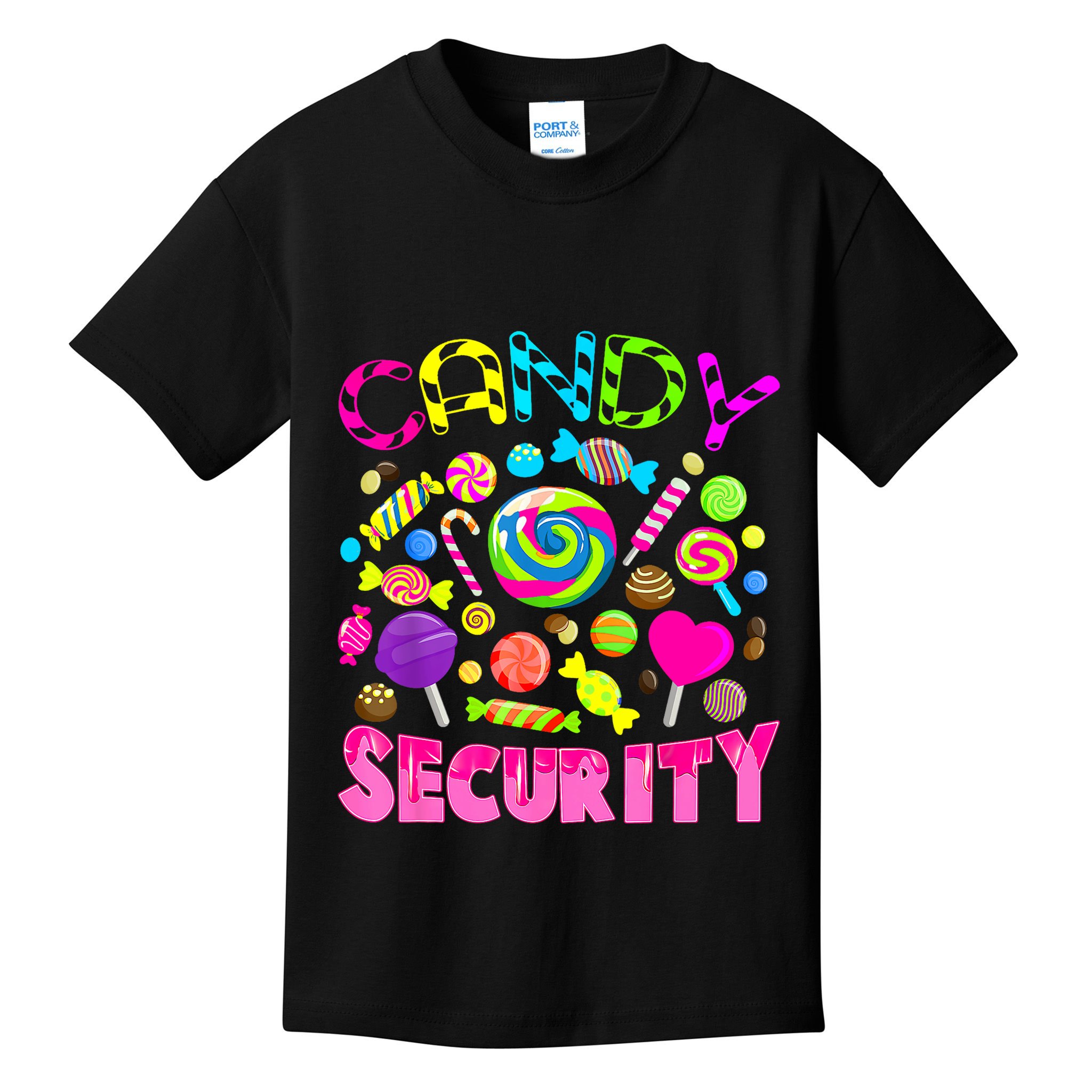 Candy Security Candyland Costume Teens Adult Kids T-Shirt
