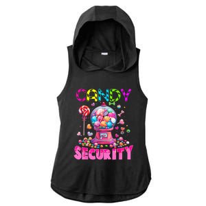 Candy Security Candyland Costume Teens Adult Ladies PosiCharge Tri-Blend Wicking Draft Hoodie Tank