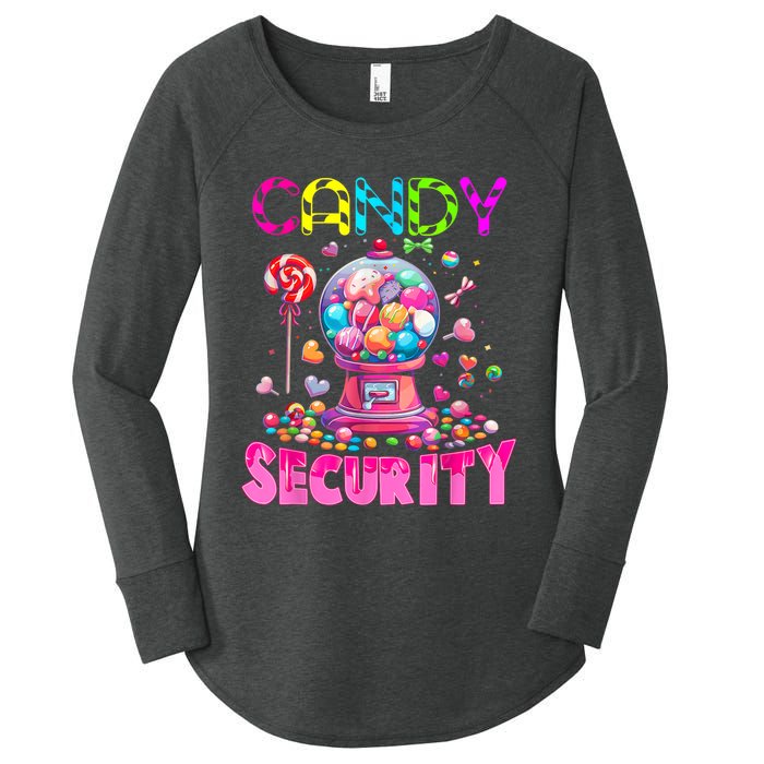 Candy Security Candyland Costume Teens Adult Women's Perfect Tri Tunic Long Sleeve Shirt