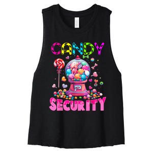 Candy Security Candyland Costume Teens Adult Women's Racerback Cropped Tank