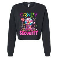 Candy Security Candyland Costume Teens Adult Cropped Pullover Crew