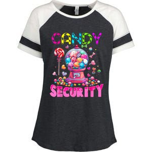 Candy Security Candyland Costume Teens Adult Enza Ladies Jersey Colorblock Tee