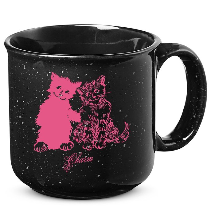 Clairo Store Charm Cat Friends 15oz Campfire Ceramic Mug