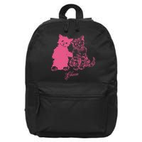 Clairo Store Charm Cat Friends 16 in Basic Backpack