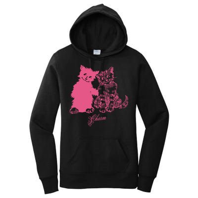 Clairo Store Charm Cat Friends Women's Pullover Hoodie
