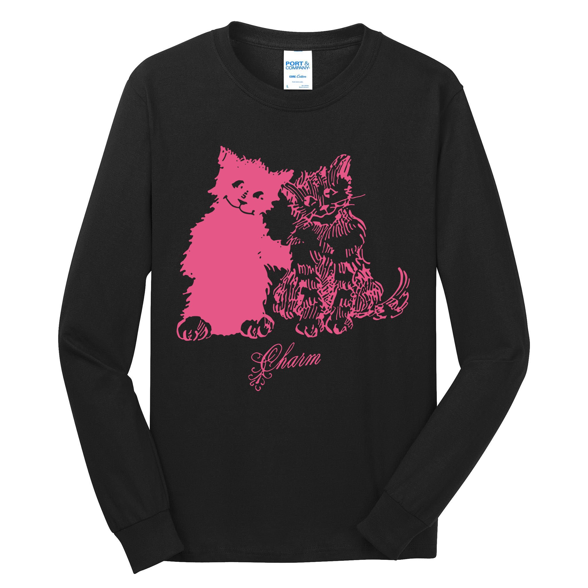 Clairo Store Charm Cat Friends Tall Long Sleeve T-Shirt