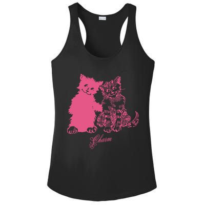 Clairo Store Charm Cat Friends Ladies PosiCharge Competitor Racerback Tank