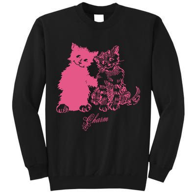 Clairo Store Charm Cat Friends Tall Sweatshirt