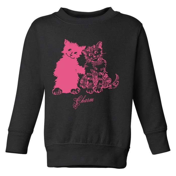 Clairo Store Charm Cat Friends Toddler Sweatshirt