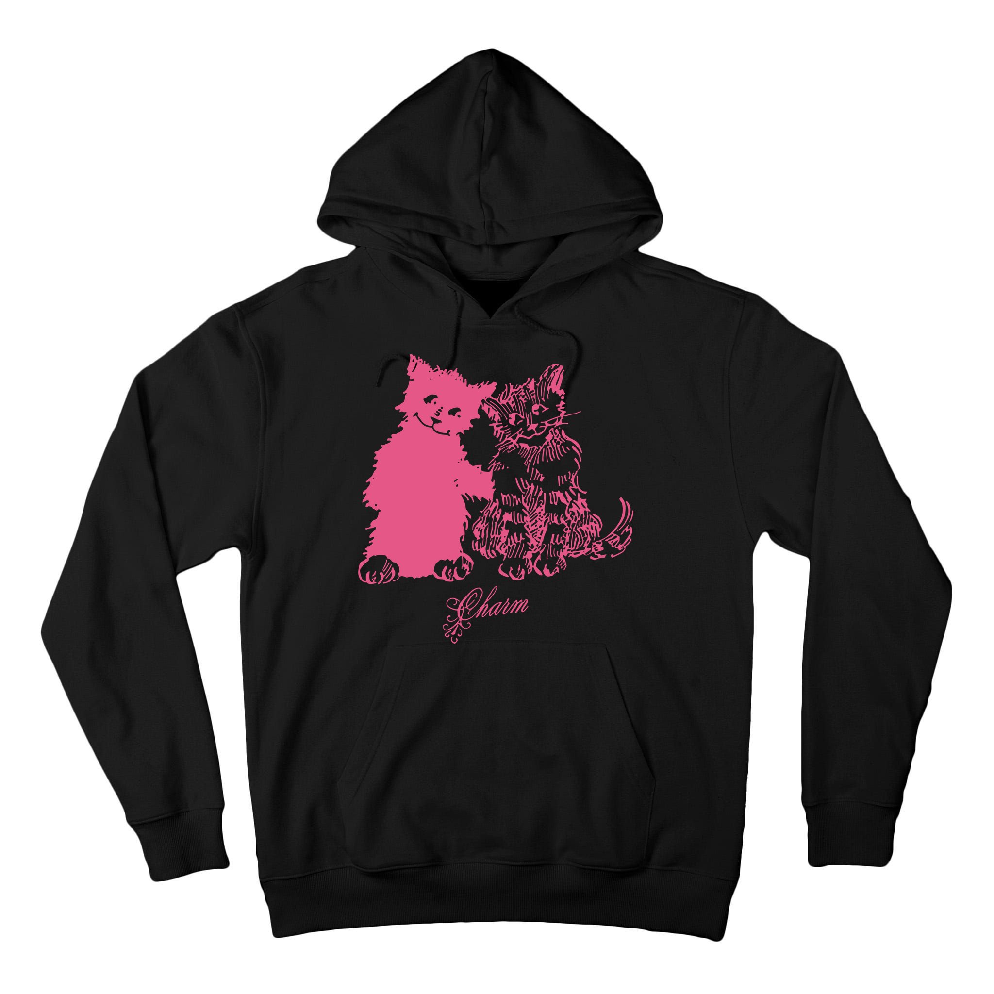 Clairo Store Charm Cat Friends Tall Hoodie
