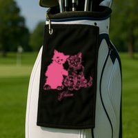 Clairo Store Charm Cat Friends Golf Towel